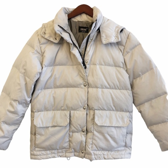 BOGNER Fire & Ice Quilted Puffer Down Hooded Jacket Size Medium in Silver Gray - Picture 1 of 13